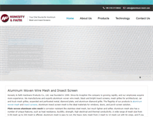 Tablet Screenshot of aluminum-mesh.com